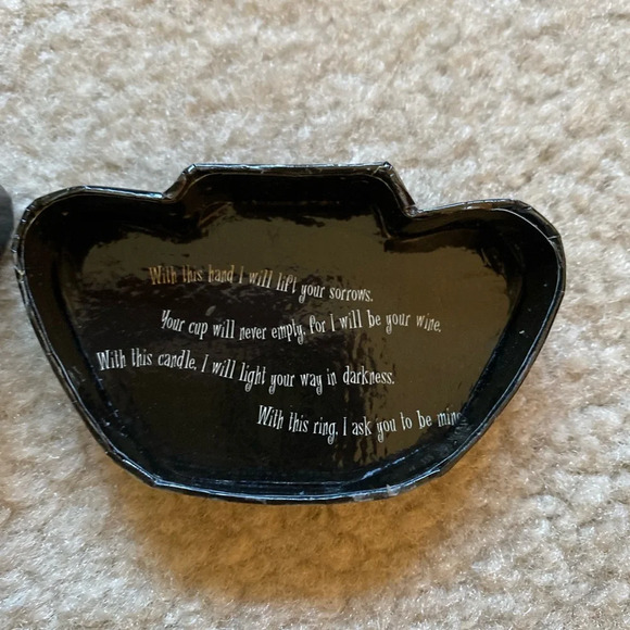 Vintage Rare Tim Burton The Corpses Bride collector wedding ring set. - Picture 8 of 15